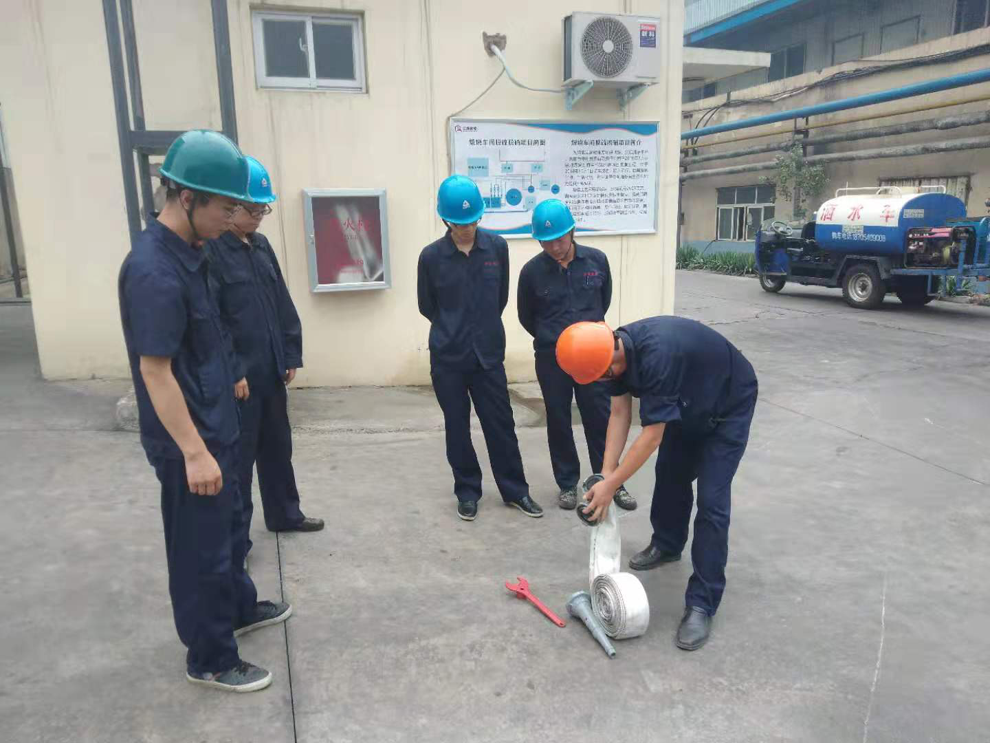 Fire safety greater than the day fire training heavy drill