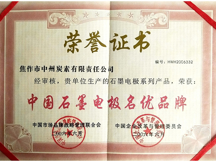 Certificate of Honor